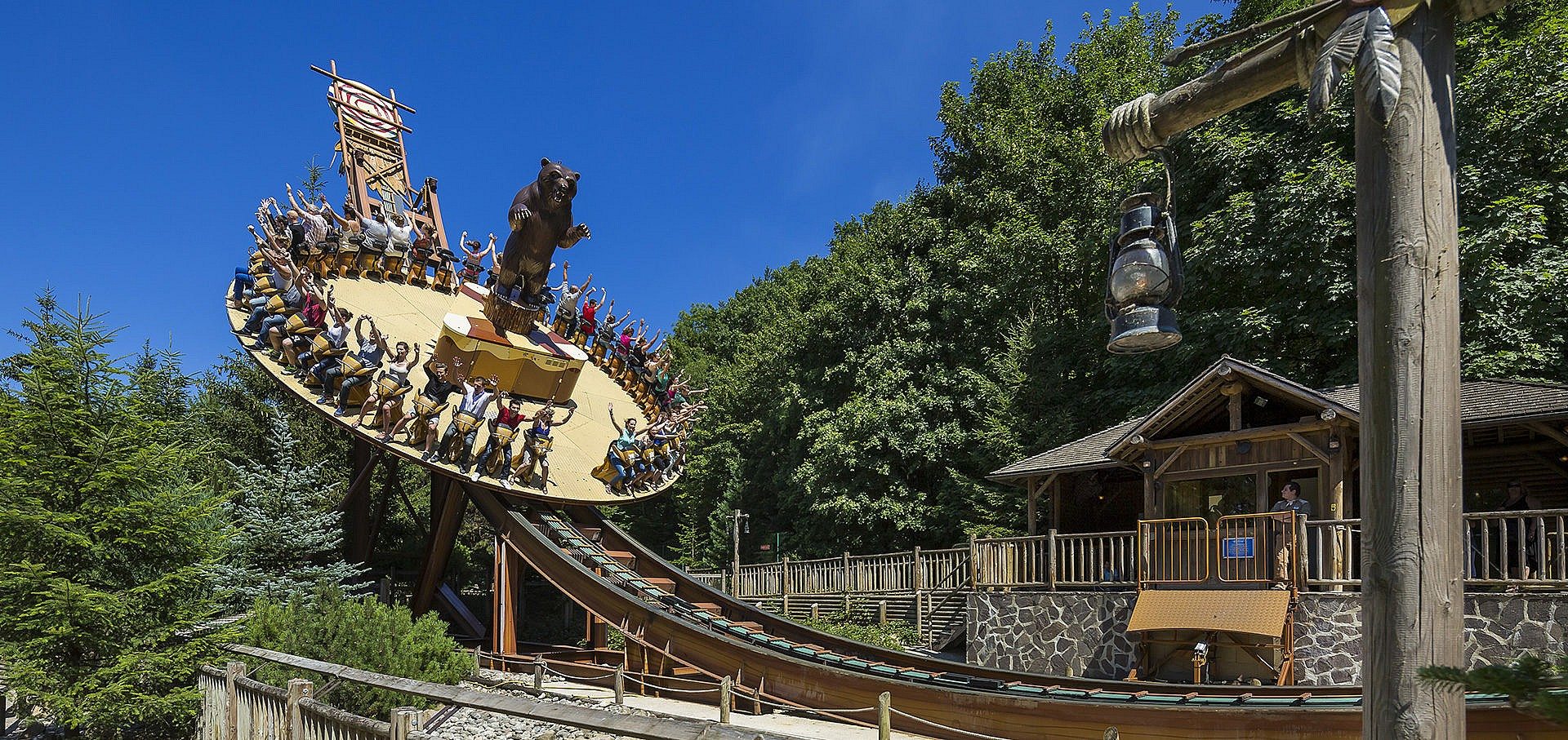 Montagne Russe en Bloc de Construction pour Enfant, Brique Technique du  Parc d'Attractions, Foire de